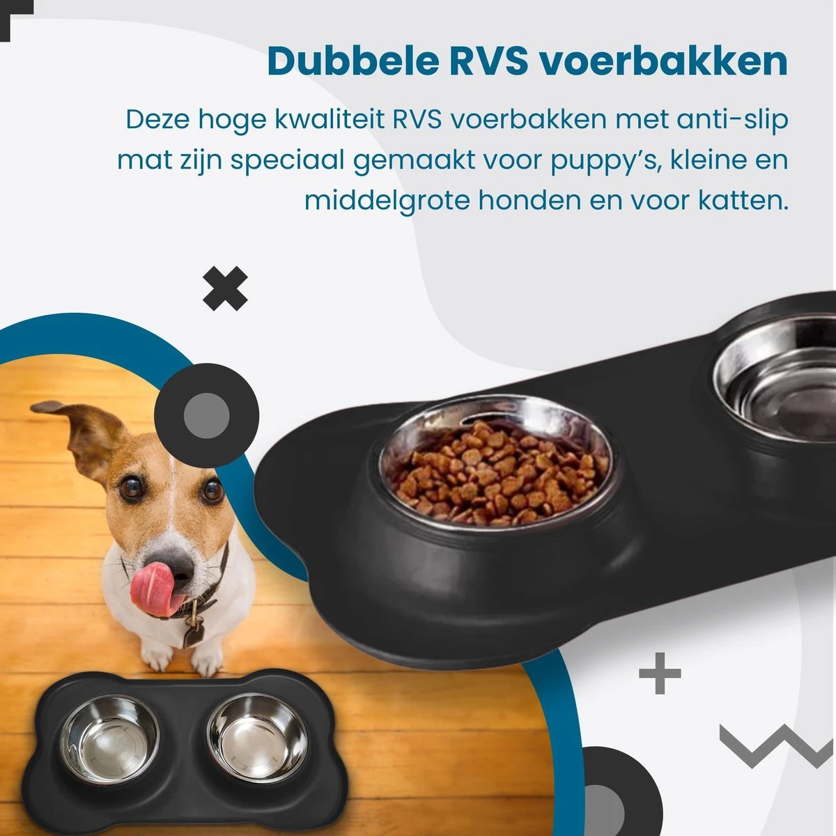 Dubbele Antislip Voerbak Hond - Eetbak En Drinkbak Kat - Hondenbak - Kattenvoerbak – Hondenvoerbak 7 Dubbele Antislip Voerbak Hond - Eetbak En Drinkbak Kat - Hondenbak - Kattenvoerbak – Hondenvoerbak - Afbeelding 7