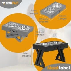 Tensfact® Voerbak Hond & Kat Dubbele Voerbak Voor Honden En Katten – Geschikt Voor Hondenvoer, Kattenvoer, Hondensnacks & Kattensnoepjes – Zwart -Dieren Product Winkel 1200x1200 2775