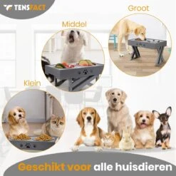 Tensfact® Voerbak Hond & Kat Dubbele Voerbak Voor Honden En Katten – Geschikt Voor Hondenvoer, Kattenvoer, Hondensnacks & Kattensnoepjes – Zwart -Dieren Product Winkel 1200x1200 2778