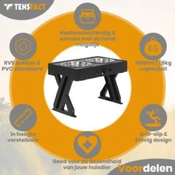 Tensfact® Voerbak Hond & Kat Dubbele Voerbak Voor Honden En Katten – Geschikt Voor Hondenvoer, Kattenvoer, Hondensnacks & Kattensnoepjes – Zwart -Dieren Product Winkel 1200x1200 2783
