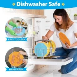 BOTC Lickimat - Voermat - Slow Feeder - 2 Stuks Lickmat + Silicone Spatulas - Blauw /Geel -Dieren Product Winkel 1200x1200 2788