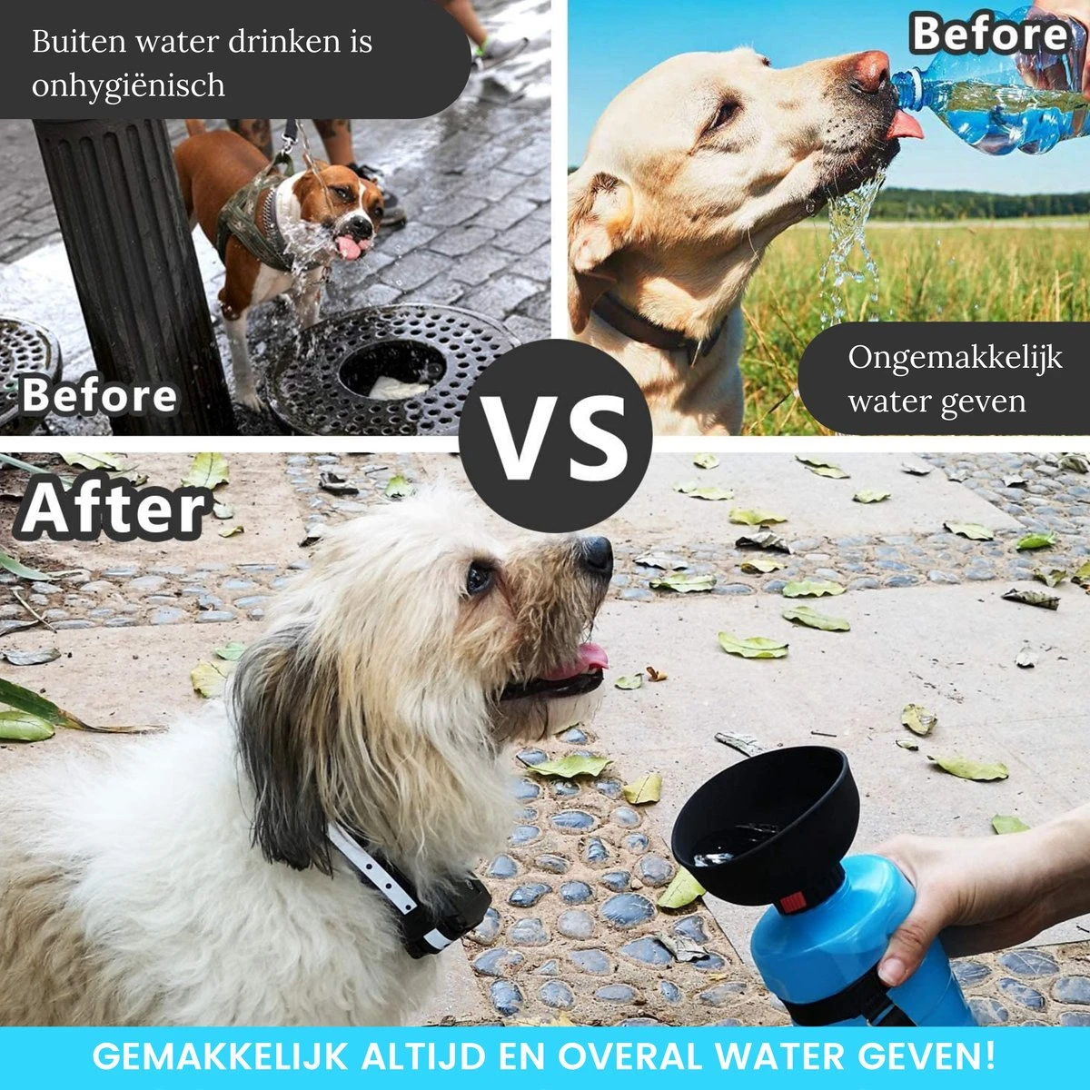 VEDIC® - Honden Drinkfles Blauw - Lekvrije Waterfles - Bidon - BPA Vrij - Voor Onderweg - 520ML 8 VEDIC® - Honden Drinkfles Blauw - Lekvrije Waterfles - Bidon - BPA Vrij - Voor Onderweg - 520ML - Afbeelding 8