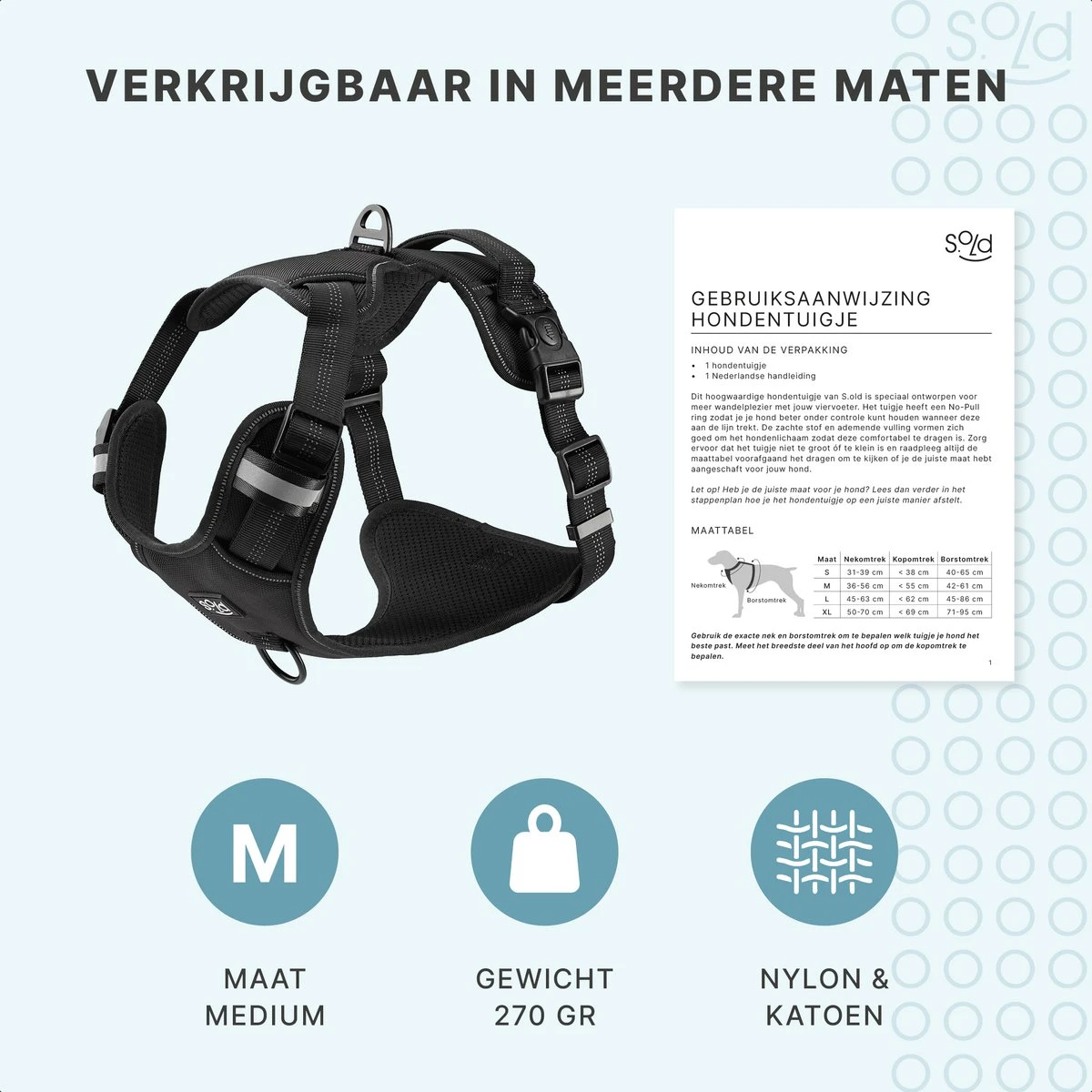 Hondentuigje - Anti-Trek Tuig - Hondenharnas - Y Tuig Hond - Reflecterend - Zwart - Maat M 8 Hondentuigje - Anti-Trek Tuig - Hondenharnas - Y Tuig Hond - Reflecterend - Zwart - Maat M - Afbeelding 8