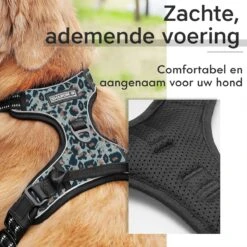 Antitrek Hondentuigje - Middelgrote Honden - Luipaard - Maat M - Borstring - Reflecterend -Dieren Product Winkel 1200x1200 2882