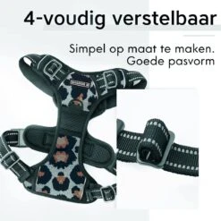 Antitrek Hondentuigje - Middelgrote Honden - Luipaard - Maat M - Borstring - Reflecterend -Dieren Product Winkel 1200x1200 2883
