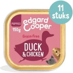 11x Edgard & Cooper Kuipje Vers Vlees Puppy Hondenvoer Eend - Kip 150 Gr -Dieren Product Winkel 1200x1200 2941