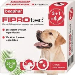 Beaphar Fiprotec Vlooien- En Tekenmiddel Hond 10-20 Kg - 4 Pipetten 24 Beaphar Fiprotec Vlooien- En Tekenmiddel Hond 10-20 Kg - 4 Pipetten -Dieren Product Winkel 1200x1200 2977