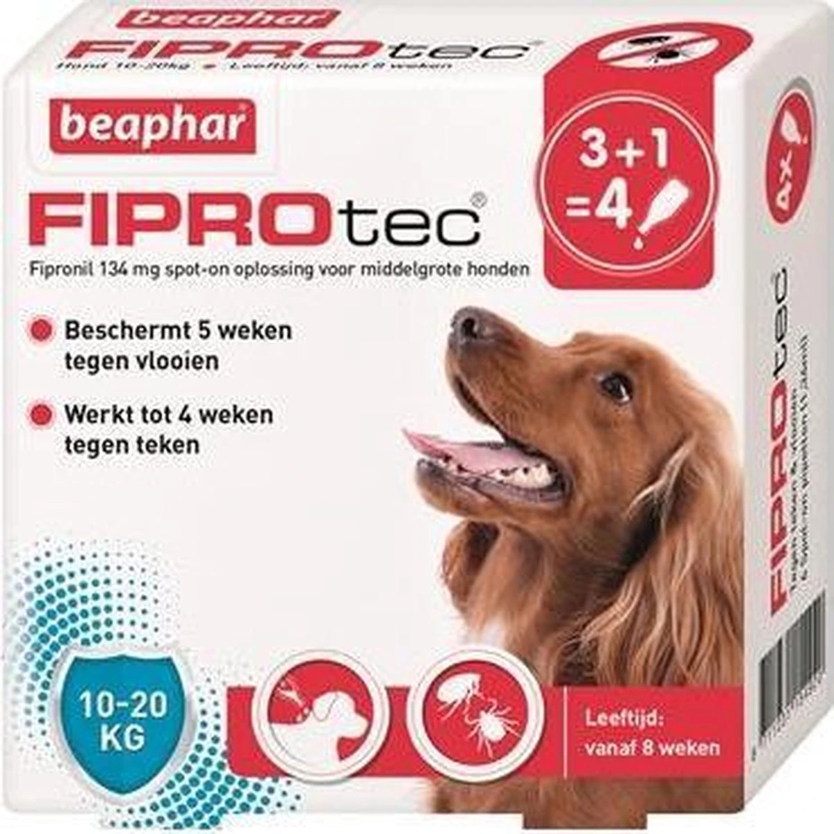 Beaphar Fiprotec Vlooien- En Tekenmiddel Hond 10-20 Kg - 4 Pipetten 13 Beaphar Fiprotec Vlooien- En Tekenmiddel Hond 10-20 Kg - 4 Pipetten - Afbeelding 13