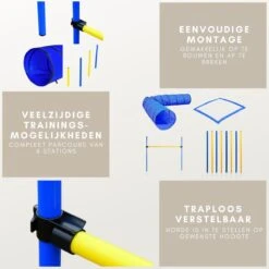 Agility Voor De Hond - Agility Set- Hondentunnel 300 Cm- Slalom Set - Horde - Startveld - Honden Behendigheidsset - 16 Delig - Tunnel - Slalom - Horde - Agility Set Voor De Hond - Agility Set -Dieren Product Winkel 1200x1200 3067