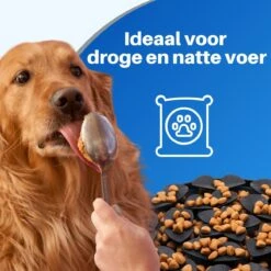 JT Products Siliconen Snuffelmat Zwart - Voor Hond En Kat – Puppy – Kitten – Konijn - Voerbak – Agility Voor De Hond - Honden Speelgoed Intelligentie – Denkspel Hond – Speelgoed Hondje Interactief – Anti Schrok Mat - Likmat -Dieren Product Winkel 1200x1200 3103