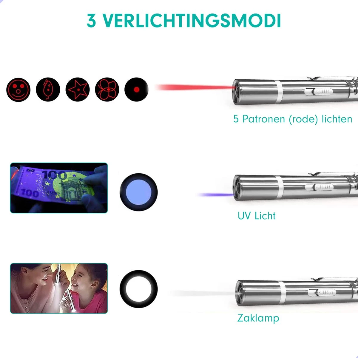 Laserpen - Kattenspeeltjes - Laser - Katten Speelgoed - Kattenspeelgoed - Laserlampje Kat - Speeltjes - Pointer - Lamp - Laserlampje - USB Oplaadbaar 5 Laserpen - Kattenspeeltjes - Laser - Katten Speelgoed - Kattenspeelgoed - Laserlampje Kat - Speeltjes - Pointer - Lamp - Laserlampje - USB Oplaadbaar - Afbeelding 5