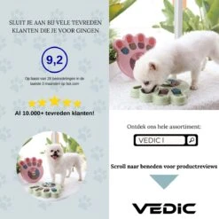 VEDIC® - Hondenpuzzel Hondenpoot Blauw - Intelligentiespeelgoed - Verschuifbare Verstopplekken - 23x23cm -Dieren Product Winkel 1200x1200 3129