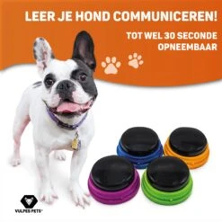 Vulpes Pets® PRO Praatknop Voor Honden Met Speelmat - Dogbuttons - Laat Uw Huisdier Spreken - Hondenspeelgoed - Honden Training - Inclusief E-Book En Speelmat -Dieren Product Winkel 1200x1200 3189