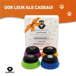 Vulpes Pets® PRO Praatknop Voor Honden Met Speelmat - Dogbuttons - Laat Uw Huisdier Spreken - Hondenspeelgoed - Honden Training - Inclusief E-Book En Speelmat -Dieren Product Winkel 1200x1200 3192