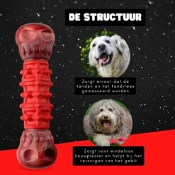 Kauwbot Hond Extra Sterk Kauwspeelgoed Melk Geur Smaak Honden Speelgoed - Rood Wit - Dutchwide -Dieren Product Winkel 1200x1200 3241