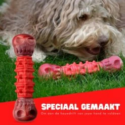 Kauwbot Hond Extra Sterk Kauwspeelgoed Melk Geur Smaak Honden Speelgoed - Rood Wit - Dutchwide -Dieren Product Winkel 1200x1200 3242