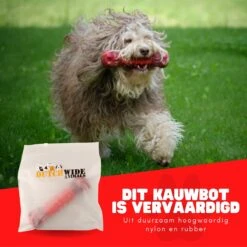 Kauwbot Hond Extra Sterk Kauwspeelgoed Melk Geur Smaak Honden Speelgoed - Rood Wit - Dutchwide -Dieren Product Winkel 1200x1200 3244