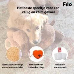 Filo Hondenknuffel Met Hartslag En Warmtebron - Hartslagknuffel Hondenspeelgoed Snuggle Puppy - Knuffel Met Hartslag - Heartbeat Knuffel Hond -Dieren Product Winkel 1200x1200 3290