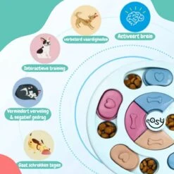 Hondenpuzzel Blauw - Honden Speelgoed - Honden - Hondenbrokken - Hondenspeelgoed - Interactief Spel Voor Honden - Intelligentie Spel - Snuffelmat - Snuffelmat Hond - Hondenspeeltjes - Intelligentie - Hond Speelgoed -Dieren Product Winkel 1200x1200 3417