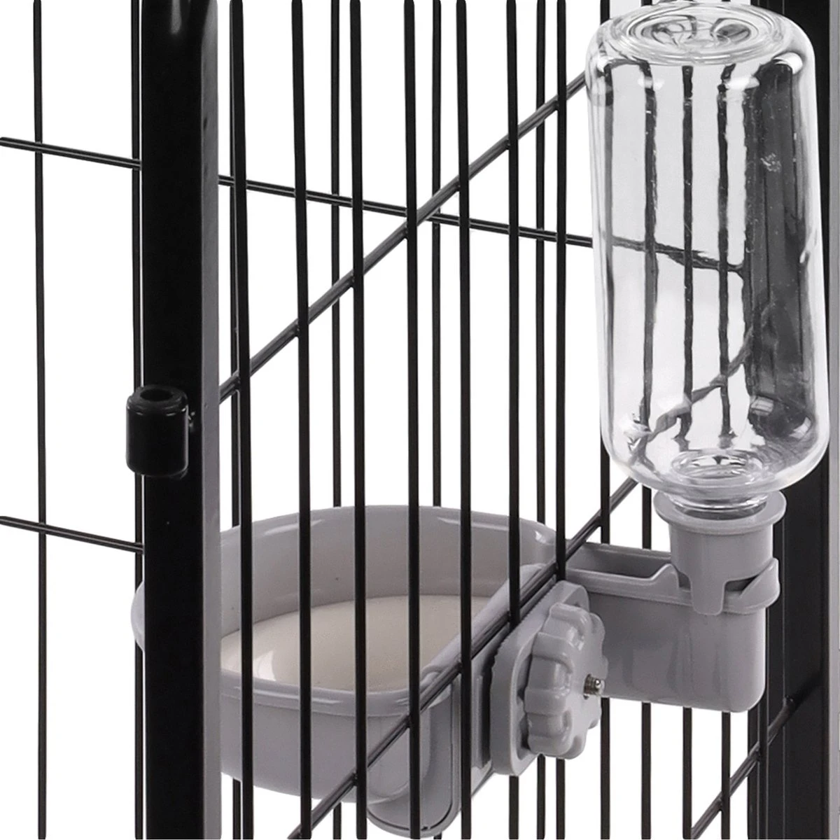 Flamingo Drinkfles Diza Voor Bench - Hondenbench - 14.9x18.5x23 Cm 480 Ml Grijs 4 Flamingo Drinkfles Diza Voor Bench - Hondenbench - 14.9x18.5x23 Cm 480 Ml Grijs - Afbeelding 4