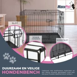 MaxxPet Hondenbench - Bench - Bench Voor Honden - Hondenbench Opvouwbaar - Incl. Plaid - 91 X 57 X 64 Cm 9 MaxxPet Hondenbench - Bench - Bench Voor Honden - Hondenbench Opvouwbaar - Incl. Plaid - 91 X 57 X 64 Cm -Dieren Product Winkel 1200x1200 3449