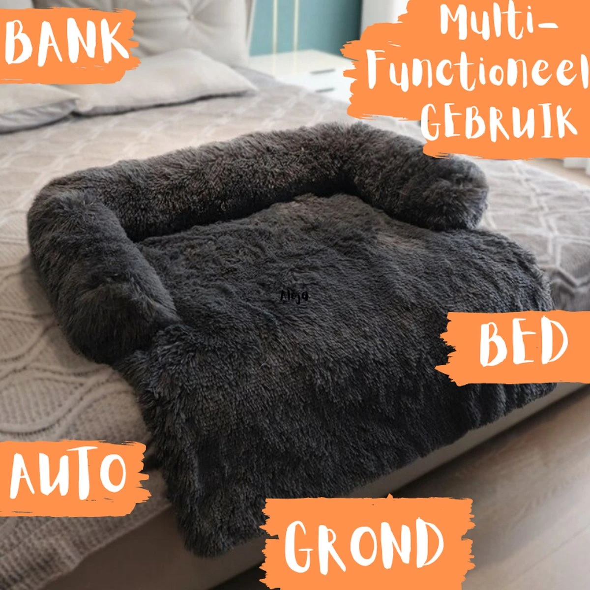 Origineel Hondendeken Voor Bank– Hondenkleed Fluffy – Pluche Hondenbed - Hondenmand Premium - Volledig Afritsbaar 14 Origineel Hondendeken Voor Bank– Hondenkleed Fluffy – Pluche Hondenbed - Hondenmand Premium - Volledig Afritsbaar - Afbeelding 14