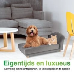 Maxxpro Katten- En Hondenbank - Grijs - Verhoogd Met Houten Poten - Fluweel Materiaal - 90 X 44 X 34 Cm - Huisdieren Tot 80 KG 10 Maxxpro Katten- En Hondenbank - Grijs - Verhoogd Met Houten Poten - Fluweel Materiaal - 90 X 44 X 34 Cm - Huisdieren Tot 80 KG -Dieren Product Winkel 1200x1200 3631