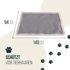 Happilax Fluffy Hondendeken Voor Auto & Bank, Wasbare Hondenmat Voor Op Reis, Grijs, L -Dieren Product Winkel 1200x1200 3638
