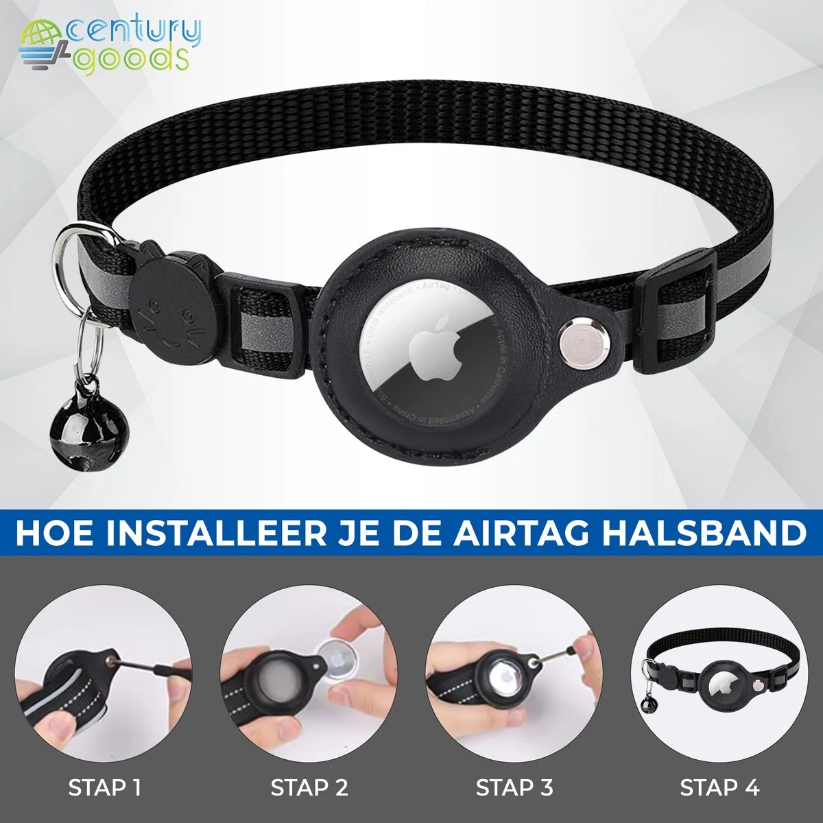 Airtag Halsband Kat - Apple Airtag Kat- & Hond - Airtag Katten Halsband - 5 Cm T/m 35 Cm - Reflecterend & Comfortabel | Apple Airtag Niet Inbegrepen! 2 Airtag Halsband Kat - Apple Airtag Kat- & Hond - Airtag Katten Halsband - 5 Cm T/m 35 Cm - Reflecterend & Comfortabel | Apple Airtag Niet Inbegrepen! - Afbeelding 2