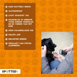 Spotted! Pro Smart Pet Tag – Dierenpenning – QR Code – NFC Chip – Voor Honden – Medium – Ø3.4cm - Zilver -Dieren Product Winkel 1200x1200 3729