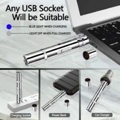 USB Laserpen-7 In 1- Kattenspeelgoed-rode Laser- Fluwelen Opbergzakje- LED- UV Licht- USB Oplaadbaar- Laserlampje- Nieuw Model 2020 -Dieren Product Winkel 1200x1200 385