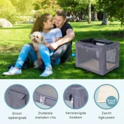 Hondenbench Opvouwbaar - Autobench Hond - Reisbench - Transportbox - Max Gewicht Hond 12 Kg - Grijs - 61x46x43 Cm 9 Hondenbench Opvouwbaar - Autobench Hond - Reisbench - Transportbox - Max Gewicht Hond 12 Kg - Grijs - 61x46x43 Cm -Dieren Product Winkel 1200x1200 3853