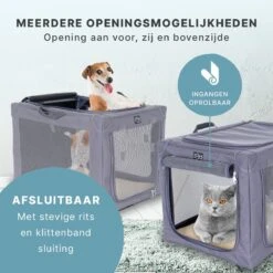 Hondenbench Opvouwbaar - Autobench Hond - Reisbench - Transportbox - Max Gewicht Hond 12 Kg - Grijs - 61x46x43 Cm 12 Hondenbench Opvouwbaar - Autobench Hond - Reisbench - Transportbox - Max Gewicht Hond 12 Kg - Grijs - 61x46x43 Cm -Dieren Product Winkel 1200x1200 3856