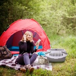 Nobleza 41WSJ - Reisbench - Reismand - Transportbox - 58 X 40 X 42.5 Cm - Grijs -Dieren Product Winkel 1200x1200 3860