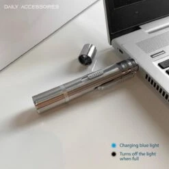 Merkloos Laserpen - Daily Accessoires - USB Oplaadbaar - Kattenspeeltjes - Laserlampje - 7 Verschillende Standen - RVS Zilver - Zaklamp - UV Lamp – Kattenspeelgoed -Dieren Product Winkel 1200x1200 390