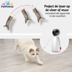 PetPetrol Automatisch Kattenspeeltje – Laser – Kattenlaser - Intelligent Interactief Voor Katten – Laser Kat – 9 Verschillende Standen – Incl. Oplaadkabel – Geruisloze Motor -Dieren Product Winkel 1200x1200 401
