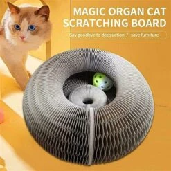 Magic Organ Cat Scratching Board Speelgoed |Magic Krab Karton Krabmat Voor Katten Design Krabkarton Voor Katten 2in 1 Met Speelgoed Balletje- Kattenspeeltjes - Alternatief Voor De Katten Krabpaal - Kattenspeelgoed -TikTok - TikTok Made Me Buy It -Dieren Product Winkel 1200x1200 424