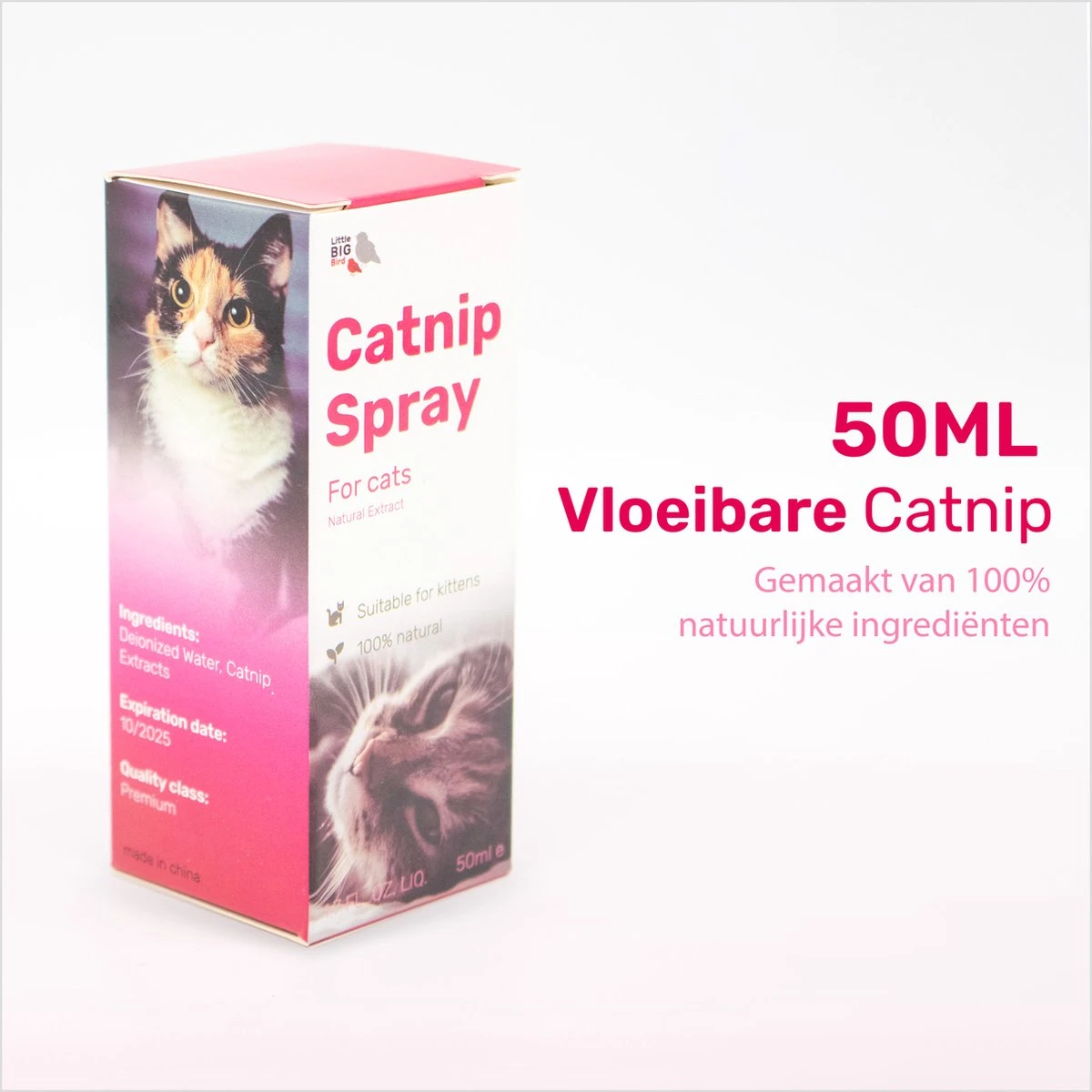 LBB - Catnip Spray 50ML - 100% Natuurlijk - CE Gekeurd - Kattenkruid Spray - Catnip Speelgoed - Valeriaan - Kat - Katten 4 LBB - Catnip Spray 50ML - 100% Natuurlijk - CE Gekeurd - Kattenkruid Spray - Catnip Speelgoed - Valeriaan - Kat - Katten - Afbeelding 4