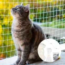 Kattennet Premium - 600 X 300 CM - Kattennet Voor Balkon - Transparant - Balkon Net - Makkelijk Te Monteren -Dieren Product Winkel 1200x1200 517