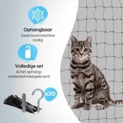 Kattennet Voor Balkon 4 X 10 M - Kattennet - Katten Gaas - Zwart 13 Kattennet Voor Balkon 4 X 10 M - Kattennet - Katten Gaas - Zwart -Dieren Product Winkel 1200x1200 608