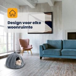 MIRO Katten Huis - Kattenhuizen - Kattenhok - Kattenmand - Dierenhuis - Extra Zacht - Grijs 14 MIRO Katten Huis - Kattenhuizen - Kattenhok - Kattenmand - Dierenhuis - Extra Zacht - Grijs -Dieren Product Winkel 1200x1200 766