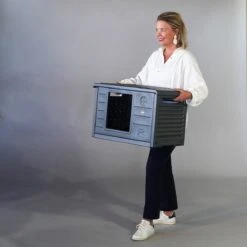 RHRQuality Kattenhuis Voor Binnen En Buiten Kattenhok Villa De Luxe Grijs -Dieren Product Winkel 1200x1200 866