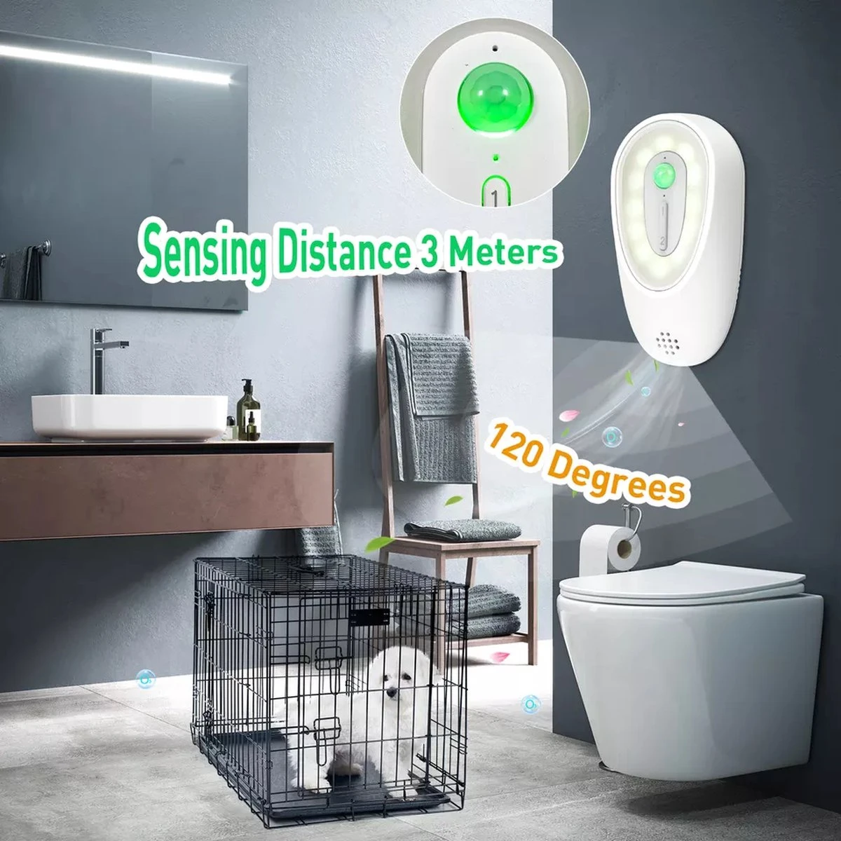 DVL Products Cornmi Kattengeurverwijderaar - Kattenbak Geurverdrijver - Met Ozon & Aromatherapie - Oplaadbaar En Infraroodsensor - Nachtlicht Optie - Duurzaam - Ledverlichting - Honden & Katten Geurverdrijver 8 DVL Products Cornmi Kattengeurverwijderaar - Kattenbak Geurverdrijver - Met Ozon & Aromatherapie - Oplaadbaar En Infraroodsensor - Nachtlicht Optie - Duurzaam - Ledverlichting - Honden & Katten Geurverdrijver - Afbeelding 8