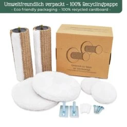 Pfotenolymp® Kattenklimwand - Wandmontage - 22 X 6 Cm - 2 Klimtreden Voor Klimlandschap - Klimboom - Klimwand Voor Katten Met Sisal 11 Pfotenolymp® Kattenklimwand - Wandmontage - 22 X 6 Cm - 2 Klimtreden Voor Klimlandschap - Klimboom - Klimwand Voor Katten Met Sisal -Dieren Product Winkel 1200x1200 962