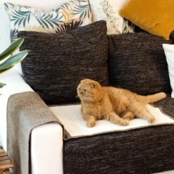 Navaris Krabmat Voor Katten - Krabmat Voor Aan Bank - Krabtapijt Voor Kat - Bankbescherming - Voorkomt Krabschade - 130 X 45 Cm - Sisal En Linnen -Dieren Product Winkel 1200x1200 963