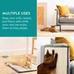 Navaris Katten Krabmat - Bescherming Van Meubels - Voor Banken En Stoelen - Krabbescherming - Rechtsdraaiend -Dieren Product Winkel 1200x1200 976