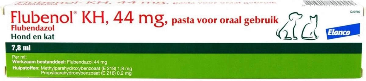 Janssen Flubenol Pasta Hond/kat - 1 St à 7,5 Ml 4 Janssen Flubenol Pasta Hond/kat - 1 St à 7,5 Ml - Afbeelding 4