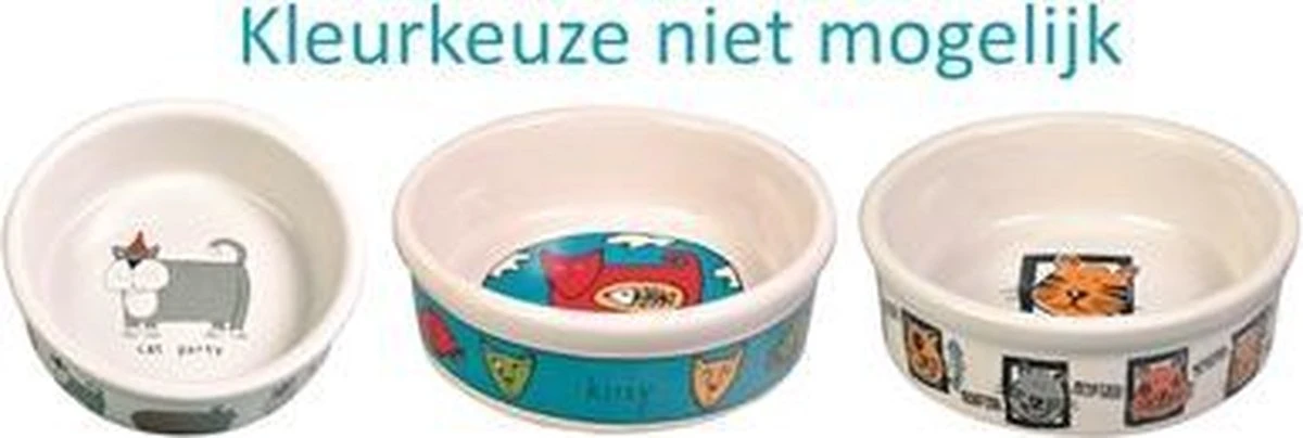Trixie Voerbak Kat Keramiek Met Print Assorti (200 ML-12 CM) 6 Trixie Voerbak Kat Keramiek Met Print Assorti (200 ML-12 CM) - Afbeelding 6