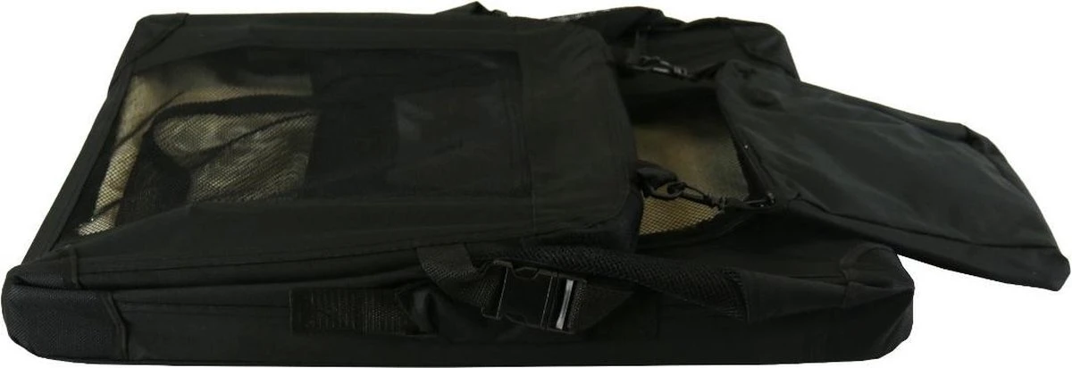 Auto Bench ReisBench Nylon Bench - Honden Bench XL Zwart 81x58x58cm | Stoffen Bench | Vouwbench | Softbench - Honden 25-35kilo 4 Auto Bench ReisBench Nylon Bench - Honden Bench XL Zwart 81x58x58cm | Stoffen Bench | Vouwbench | Softbench - Honden 25-35kilo - Afbeelding 4