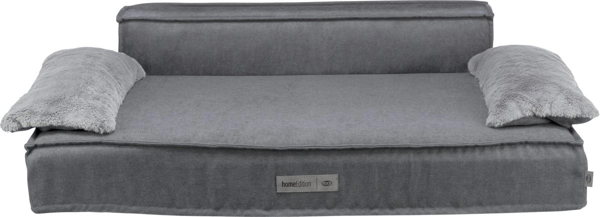 Trixie Hondenmand Sofa Liano Rechthoek Grijs - 100X60 CM 1 Trixie Hondenmand Sofa Liano Rechthoek Grijs - 100X60 CM